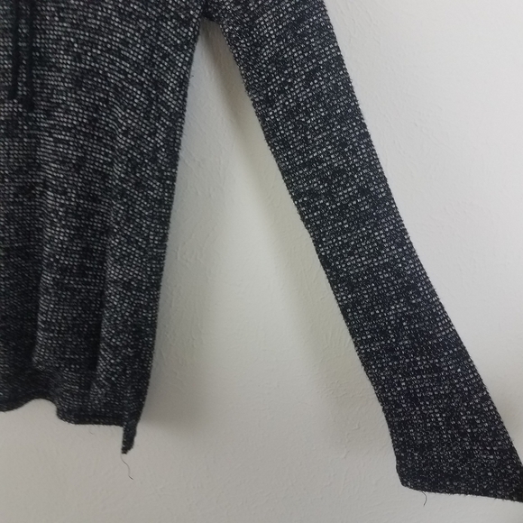 Aeropostale Marled Hooded Black/ Gray Sweater - Picture 3 of 8